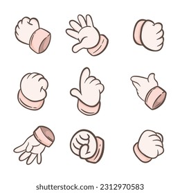 Various Gestures of Cute Baby Hands