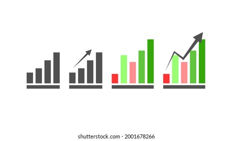 various graphs representing strength and fluctuations in a sector with or without arrows