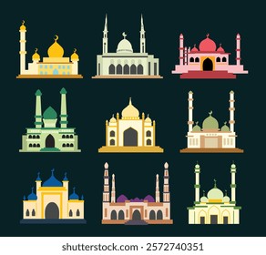 Various of great mosque building architecture design