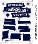 Various of grunge spray graffiti on brick wall.