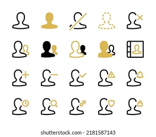 varios iconos de la interfaz de usuario