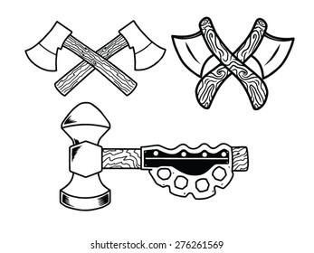 Various Hammer Or Ax tool icon
