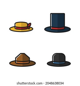 various of hat vector design