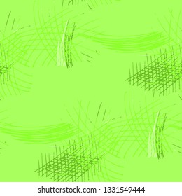 Various Hatches. Seamless Pattern with chaotic Hand Drawn Lines. Modern Background for Textile, Paper, Fabric. Vertical, Horizontal and Diagonal Strokes. Grunge Vector Texture