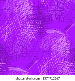 Various Hatches. Seamless Pattern with chaotic Hand Drawn Lines. Modern Background for Cloth, Wallpaper, Linen. Vertical, Horizontal and Diagonal Strokes. Grunge Vector Texture