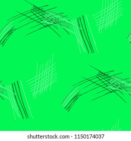 Various Hatches. Seamless Texture with chaotic Hand Drawn Lines. Modern Background for Print, Wallpaper, Swimwear. Vertical, Horizontal and Diagonal Strokes. Grunge Vector Texture