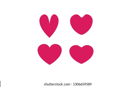 various heart vectors