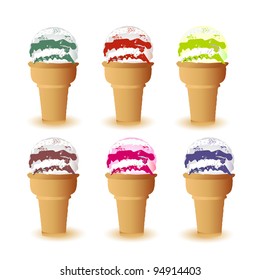 Various Ice cream collection