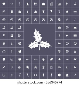 various icons on black background