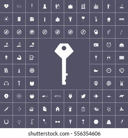 various icons on black background