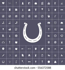 various icons on black background