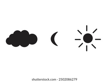 various icons in the sky