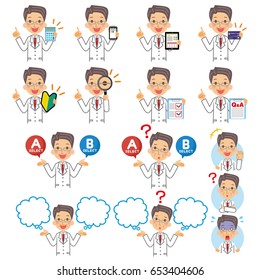 Various illustrations of doctors.