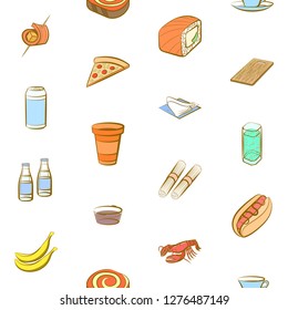 Various images set. Background for printing, design, web. Usable as icons. Seamless. Colored.