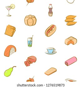 Various images set. Background for printing, design, web. Usable as icons. Seamless. Colored.