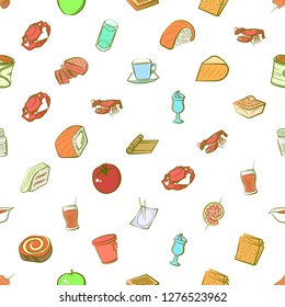 Various images set. Background for printing, design, web. Usable as icons. Seamless. Colored.