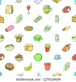 Various images set. Background for printing, design, web. Usable as icons. Seamless. Colored.