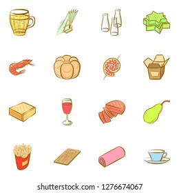 Various images set. Background for printing, design, web. Usable as icons. Colored.