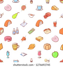 Various images set. Background for printing, design, web. Usable as icons. Seamless. Colored.