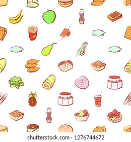 Various images set. Background for printing, design, web. Usable as icons. Seamless. Colored.