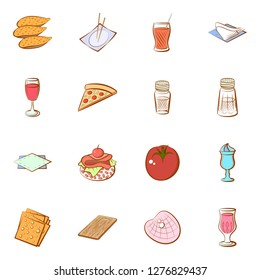 Various images set. Background for printing, design, web. Usable as icons. Colored.