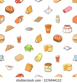 Various images set. Background for printing, design, web. Usable as icons. Seamless. Colored.