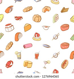 Various images set. Background for printing, design, web. Usable as icons. Seamless. Colored.