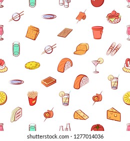 Various images set. Background for printing, design, web. Usable as icons. Seamless. Colored.
