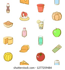 Various images set. Background for printing, design, web. Usable as icons. Seamless. Colored.