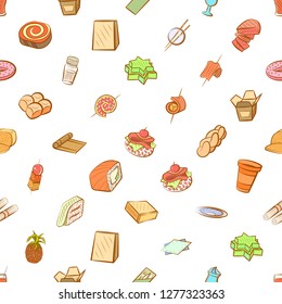 Various images set. Background for printing, design, web. Usable as icons. Seamless. Colored.