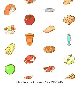 Various images set. Background for printing, design, web. Usable as icons. Seamless. Colored.