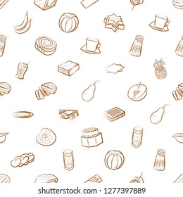 Various images set. Background for printing, design, web. Usable as icons. Seamless. Binary color.