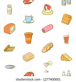 Various images set. Background for printing, design, web. Usable as icons. Seamless. Colored.