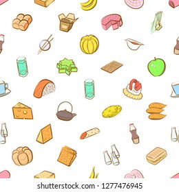 Various images set. Background for printing, design, web. Usable as icons. Seamless. Colored.