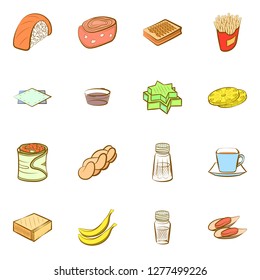 Various images set. Background for printing, design, web. Usable as icons. Colored.