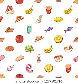 Various images set. Background for printing, design, web. Usable as icons. Seamless. Colored.