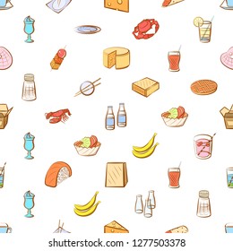 Various images set. Background for printing, design, web. Usable as icons. Seamless. Colored.