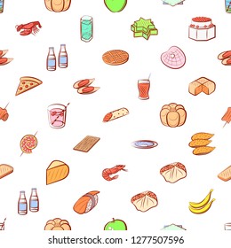 Various images set. Background for printing, design, web. Usable as icons. Seamless. Colored.
