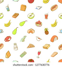 Various images set. Background for printing, design, web. Usable as icons. Seamless. Colored.