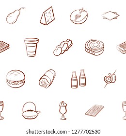 Various images set. Background for printing, design, web. Usable as icons. Seamless. Binary color.