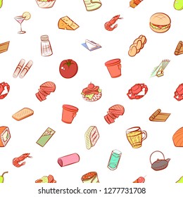 Various images set. Background for printing, design, web. Usable as icons. Seamless. Colored.