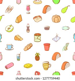 Various images set. Background for printing, design, web. Usable as icons. Seamless. Colored.