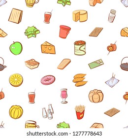 Various images set. Background for printing, design, web. Usable as icons. Seamless. Colored.