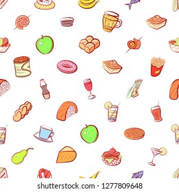Various images set. Background for printing, design, web. Usable as icons. Seamless. Colored.