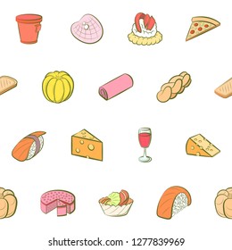 Various images set. Background for printing, design, web. Usable as icons. Seamless. Colored.