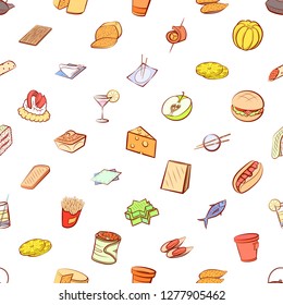 Various images set. Background for printing, design, web. Usable as icons. Seamless. Colored.