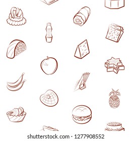 Various images set. Background for printing, design, web. Usable as icons. Seamless. Binary color.