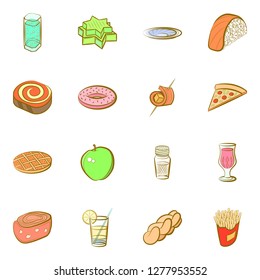 Various images set. Background for printing, design, web. Usable as icons. Colored.