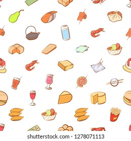 Various images set. Background for printing, design, web. Usable as icons. Seamless. Colored.