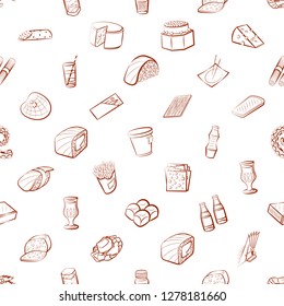 Various images set. Background for printing, design, web. Usable as icons. Seamless. Binary color.